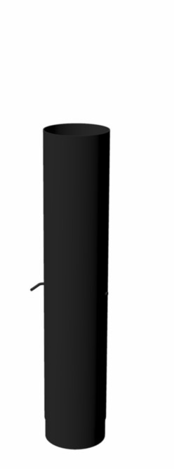 Forno barbecues Kachelpijp met regelklep, diam. 154 mm, lengte 1000 mm, zwart gecoat staal
