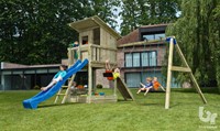 speeltoren beach hut met aanbouw