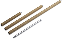 Spin grondpen, 4-delig - zilver