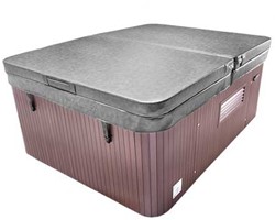 Beachcomber PowerGuard cover tbv 70" x 86" tubs - mid blue - opposite fold