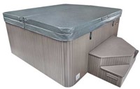Beachcomber PowerGuard cover tbv 70" x 86" tubs - mid blue - opposite fold-2