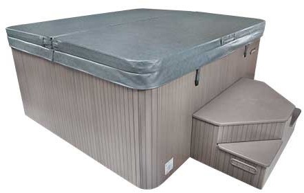 Beachcomber PowerGuard cover tbv 57" x 75" tubs - steel grijs - standard fold-2