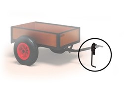 BERG steunpoot voor grote trailers, zwart