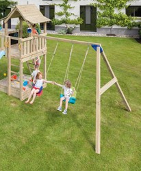 Blue Rabbit 2.0 - @swing - aanbouwschommel - incl. houtpakket - geïmpregneerd 240 cm paallengte 