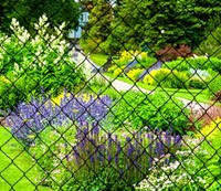 Tennisdraad - groen geplastificeerd - rol 25 m. - 125 cm