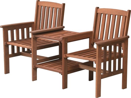 Tete-a-tete tuinbank Memphis, afm. 160 x 63 x 90 cm, meranti hardhout