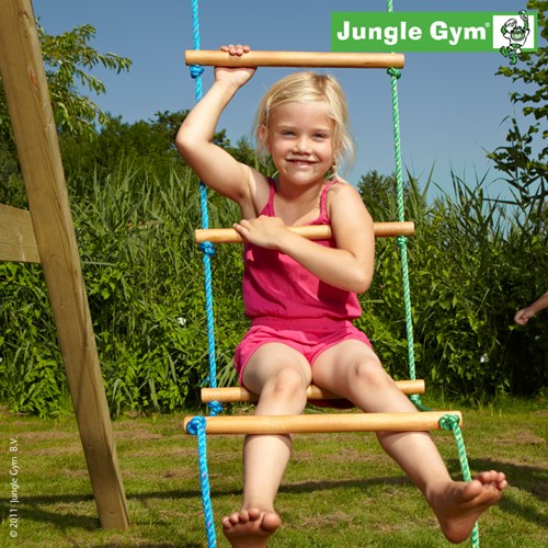 Jungle Gym touwladder, houten treden