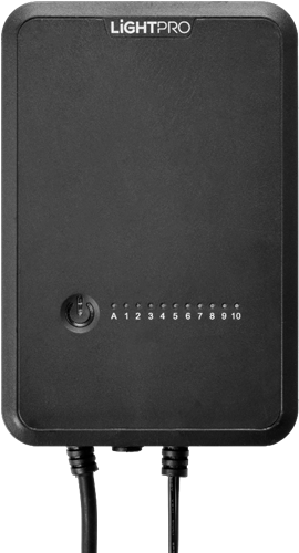 Transformator 150W voor Lightpro tuinverlichting, incl. lichtsensor en timerfunctie