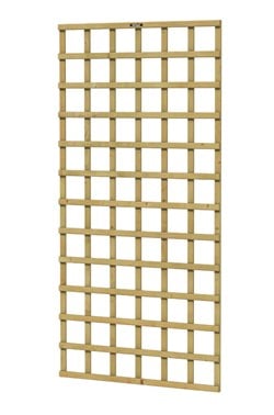 Trellisscherm de Luxe, afm.   90 x 180 cm, geïmpregneerd vuren 