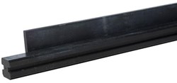 beton tussenpaal 12 x 12 x 314 cm, glad, antraciet