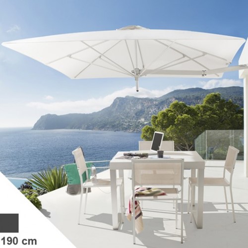 Umbrosa Paraflex parasol, vierkant, 190 x 190 cm