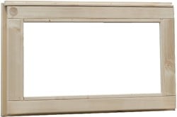 Vast raam, buitenmaat 71,2 x 43,8 cm, vurenhout - groen geïmpregneerd vuren