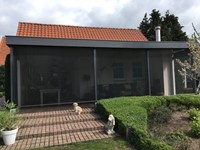 Luxxout Vento oprolbaar terrasscherm, OP MAAT - 301 t/m 350 cm uitrollengte 250 cm bij Buitengoed
