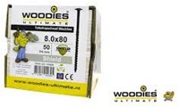 Woodies Ultimate shield outdoor blackline tellerkopschroef T40, afm.  8,0x80/50 - per stuk-3