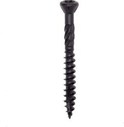 Woodies Ultimate shield outdoor blackline potdekselschroef, afm. 5.0x50/30 mm, RVS 410, zwart, doos 200 st.
