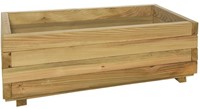 Woodvision houten bloembak, afm.  92 x 42 x 32 cm, geimpregneerd vuren, op=op